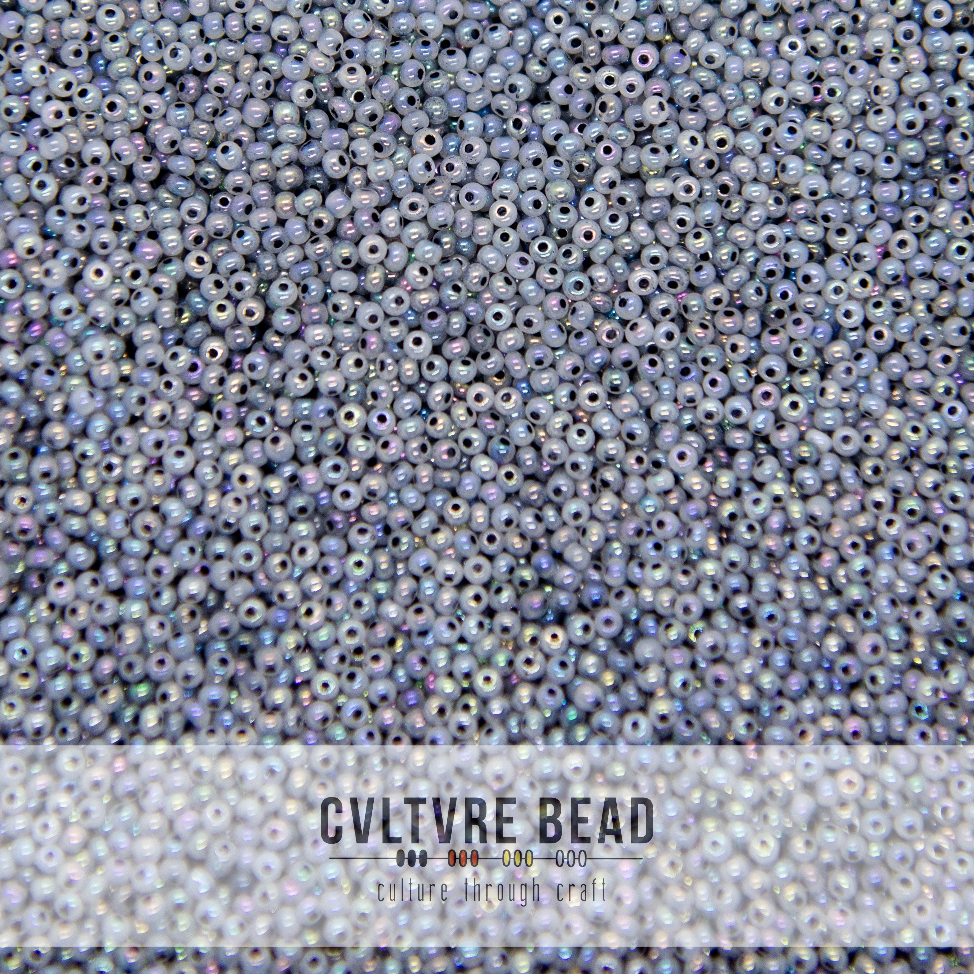 Seed bead 10/0 Grey Ceylon Iris 20g